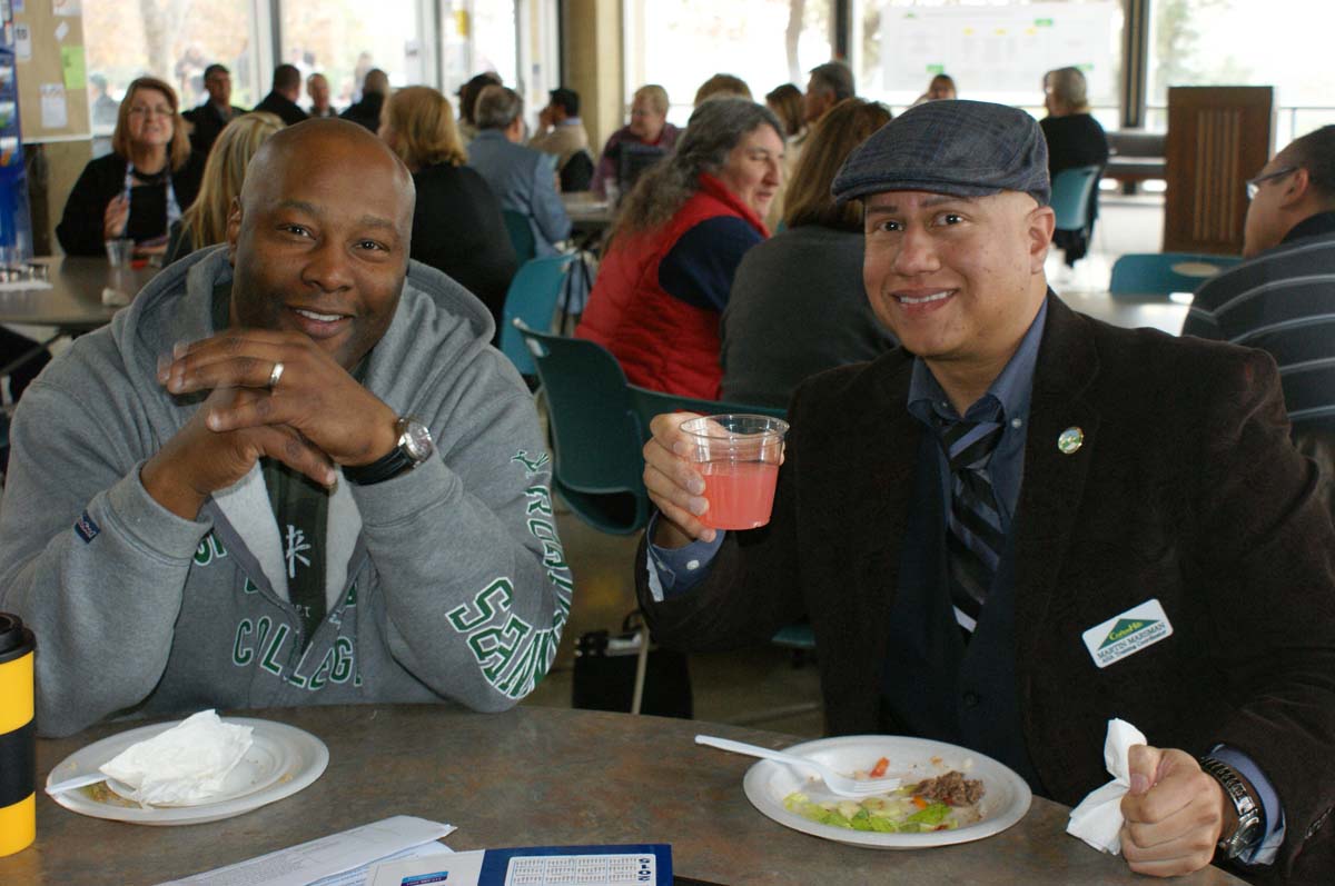 People enjoying In-Service Day