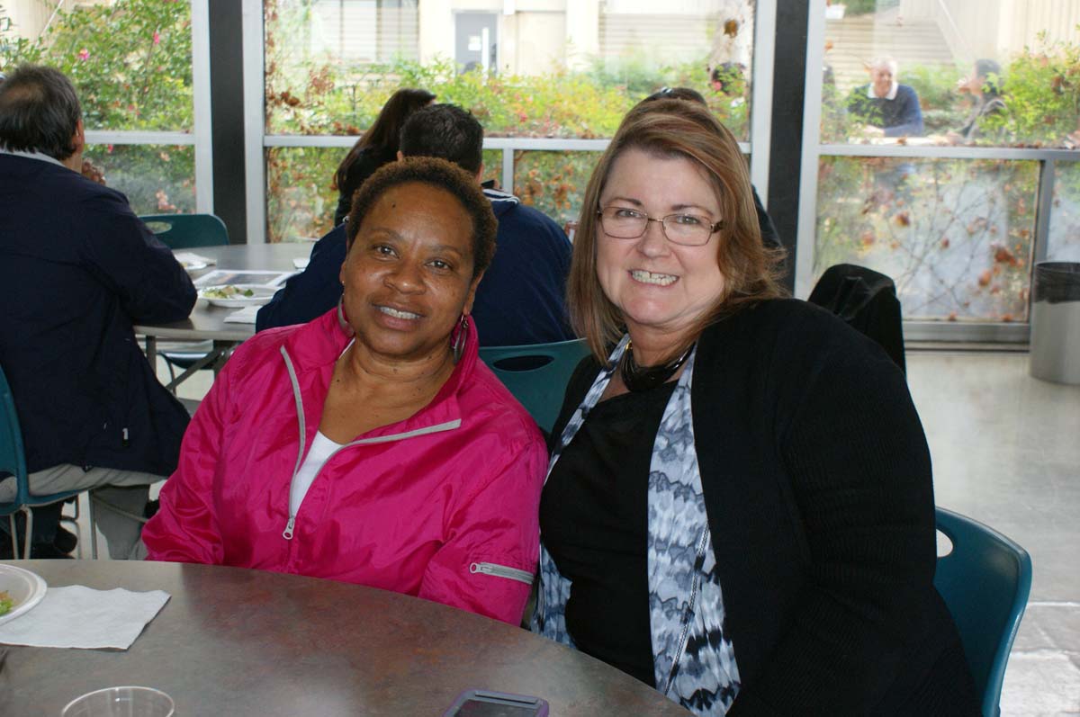 People enjoying In-Service Day