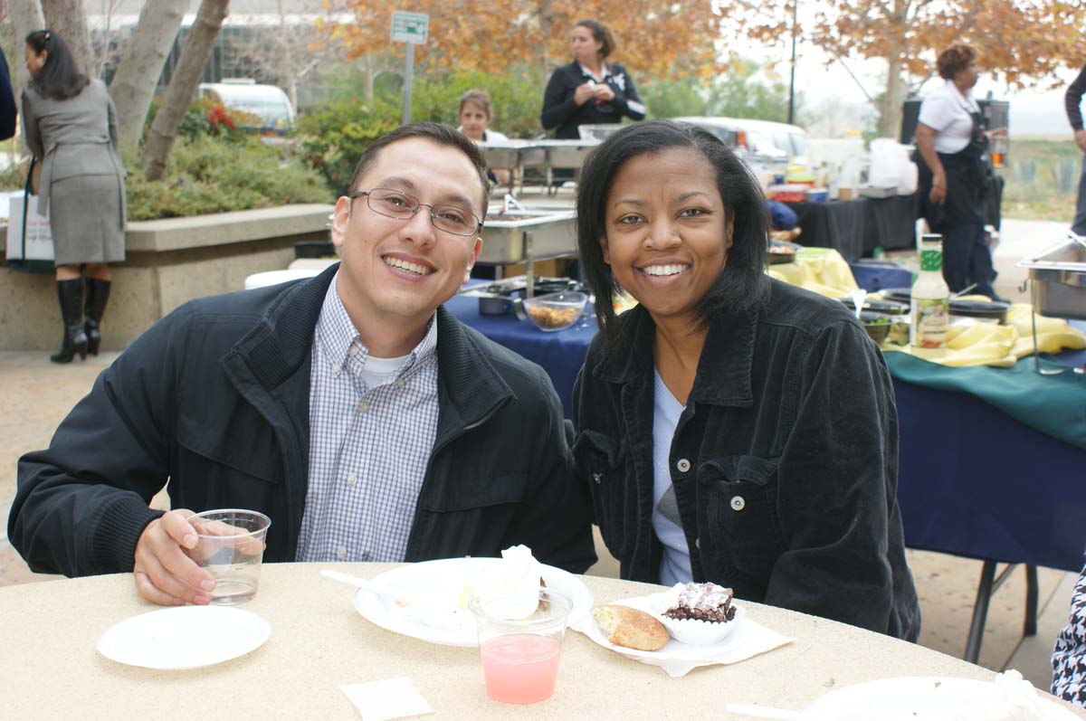People enjoying In-Service Day