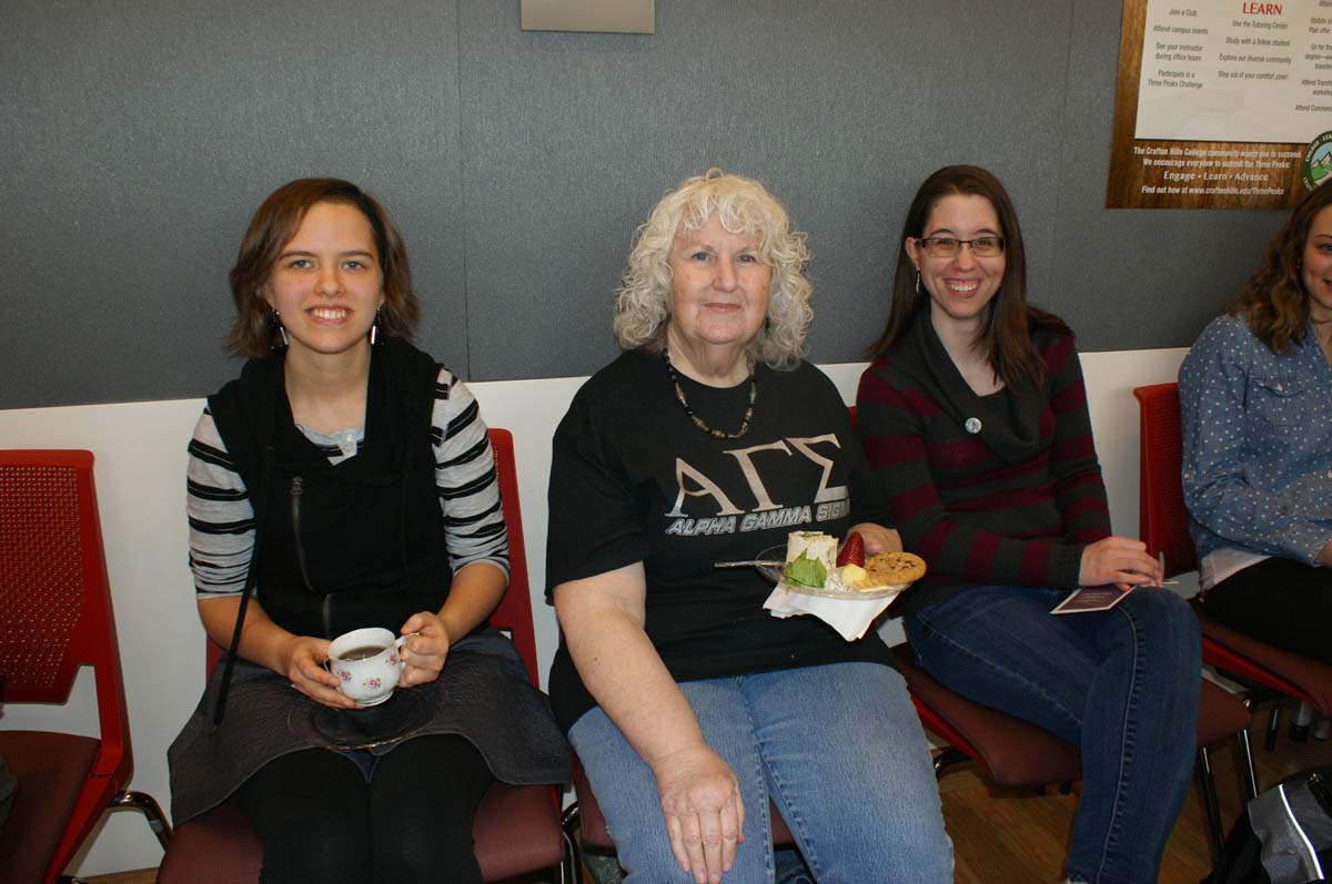 People enjoying Tea With the Deans
