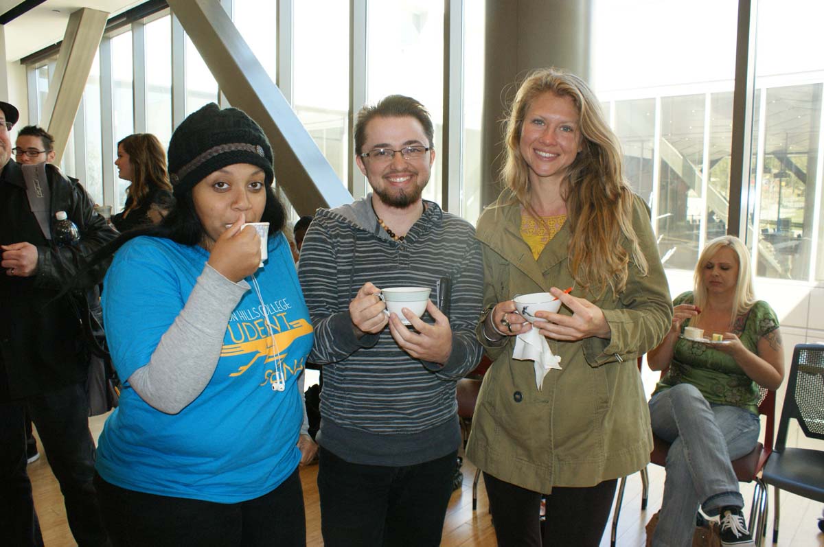 People enjoying Tea With the Deans