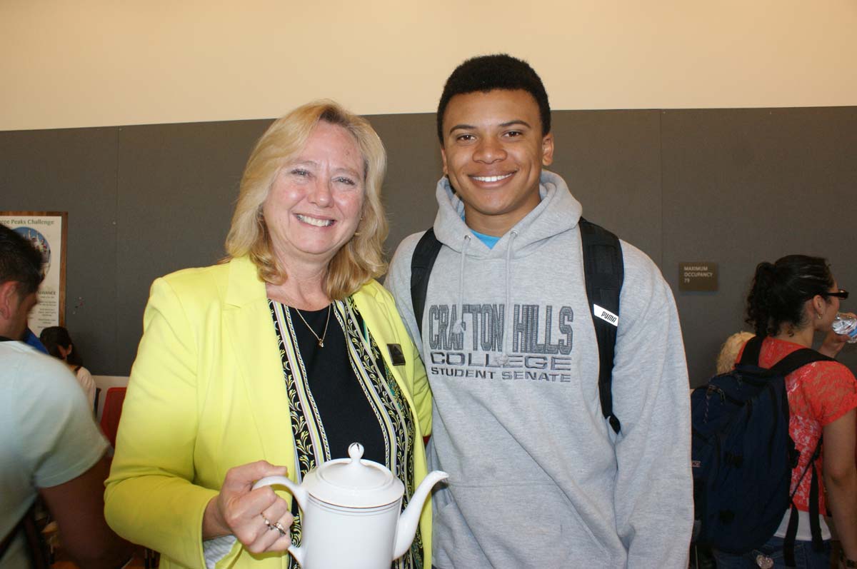People enjoying Tea With the Deans