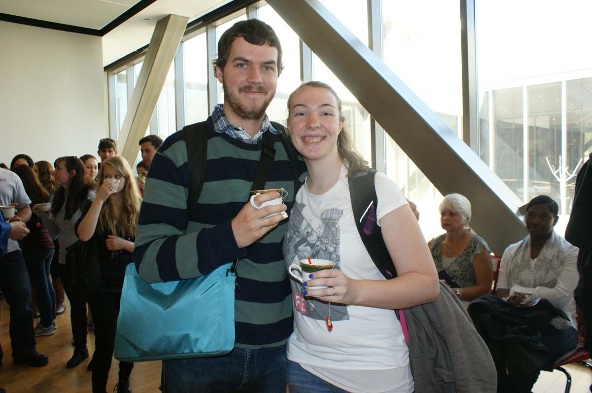 People enjoying Tea With the Deans