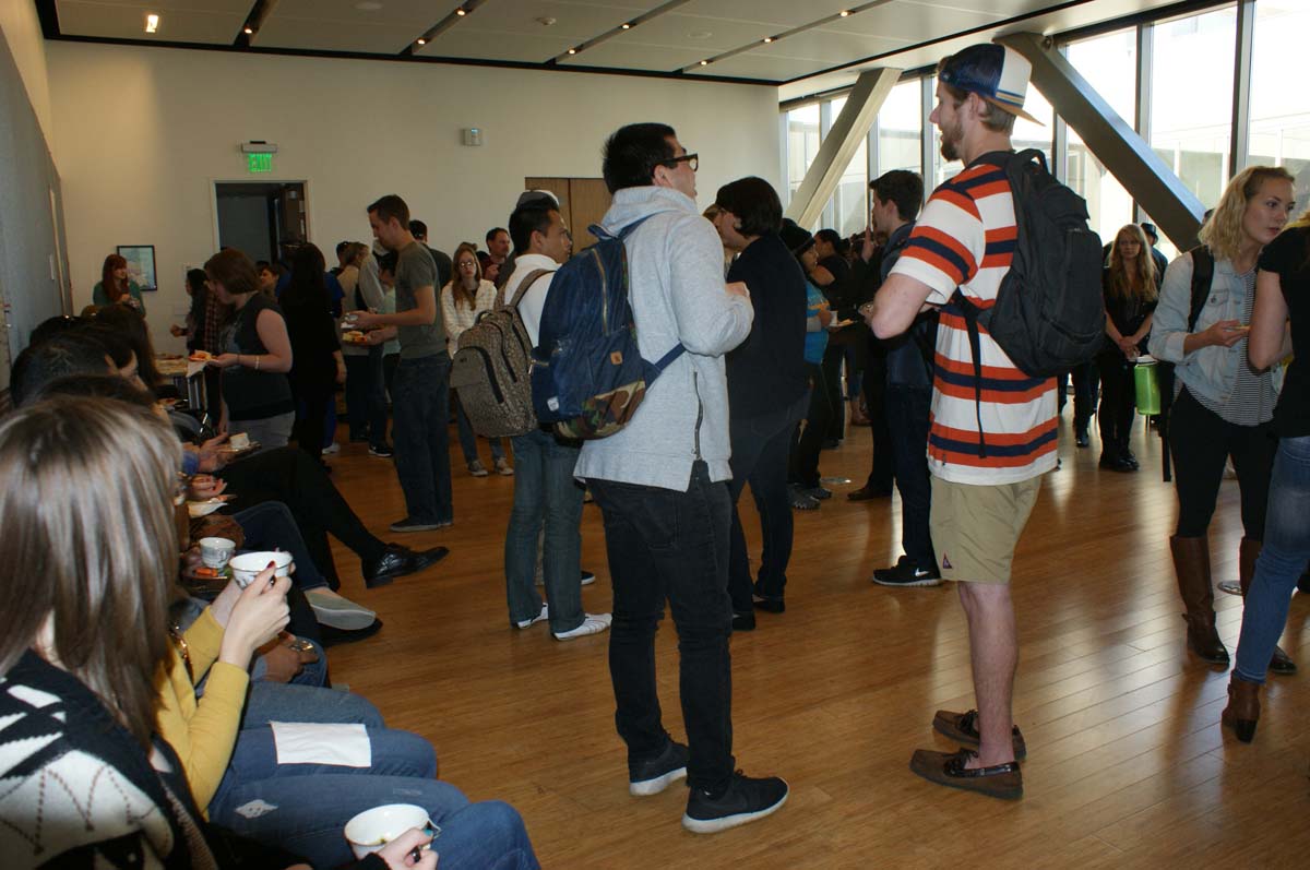 People enjoying Tea With the Deans