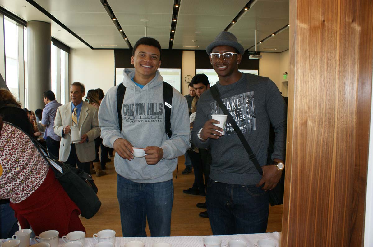 People enjoying Tea With the Deans