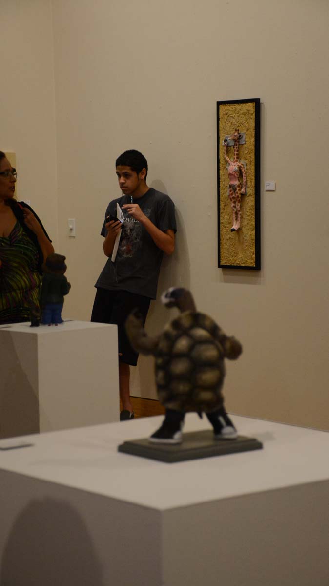 People at the opening reception of GOREilla