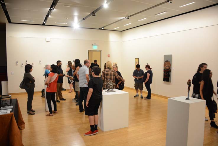 People at the opening reception of GOREilla