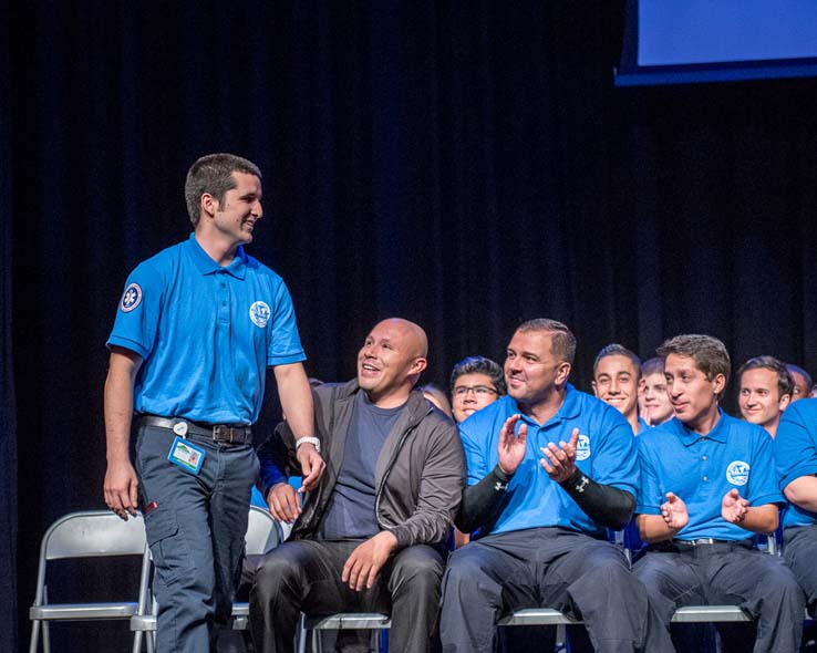 Students at EMT Graduation