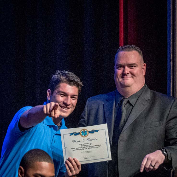 Students at EMT Graduation