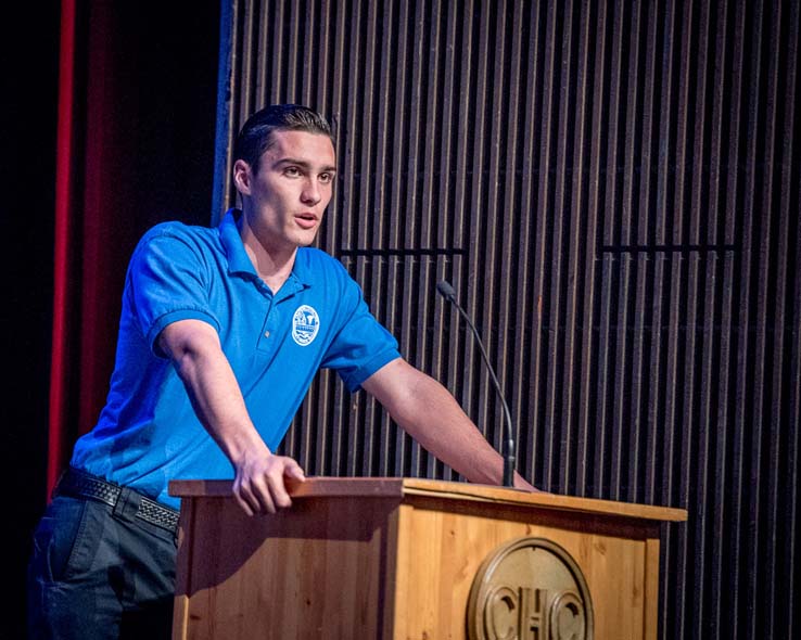 Students at EMT Graduation