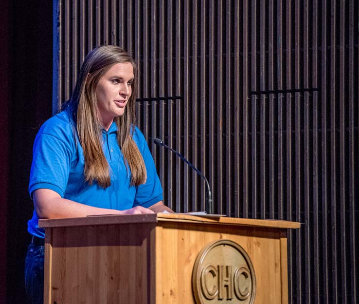 Students at EMT Graduation