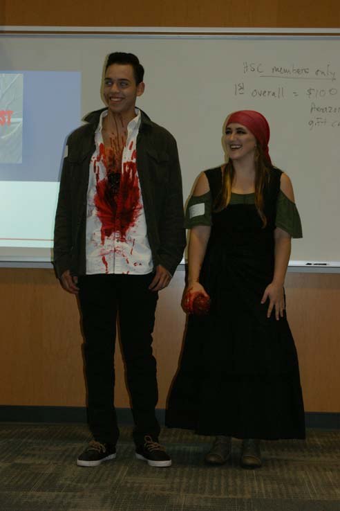 Students in costume
