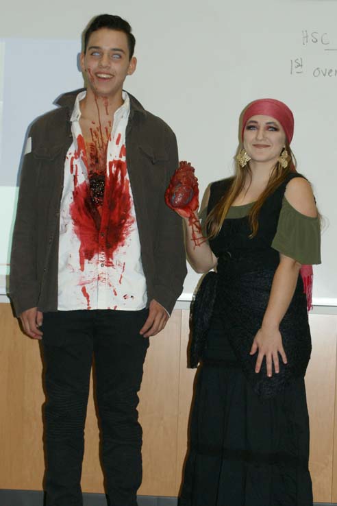 Students in costume