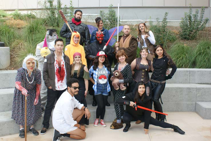 Students in costume