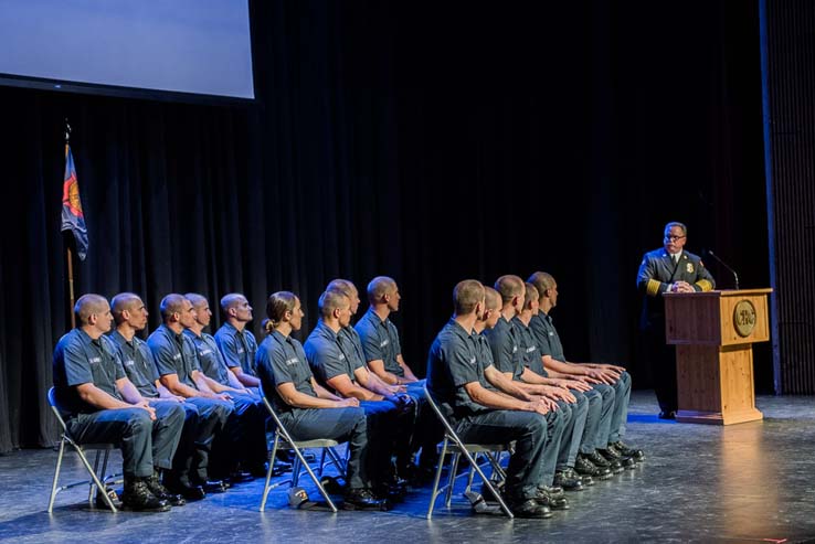 Graduation of Fire Academy Students