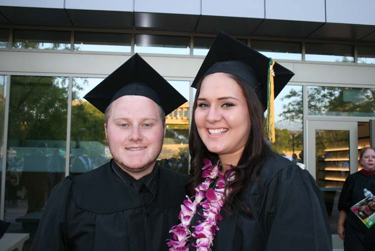People celebrating commencement 2016