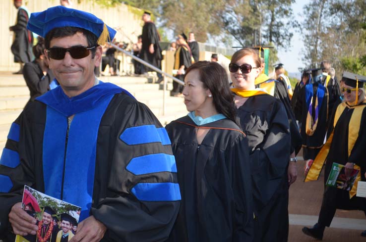 People celebrating commencement 2016