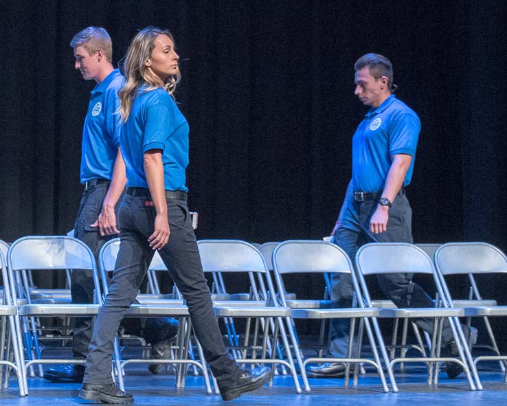 Students and faculty at the EMT Graduation ceremony