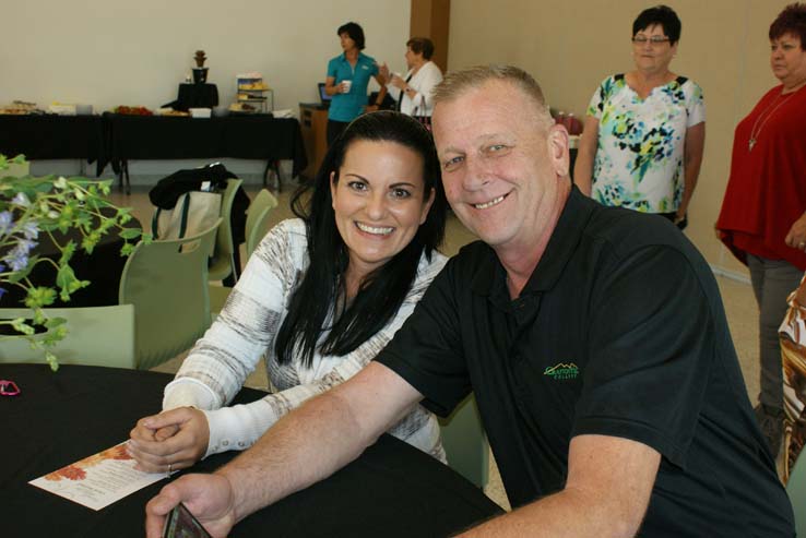 People enjoying Cheryl Marshall's Retirement Lunch
