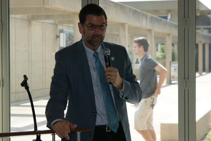 People enjoying Cheryl Marshall's Retirement Lunch