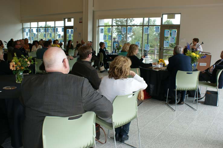 People enjoying Cheryl Marshall's Retirement Lunch
