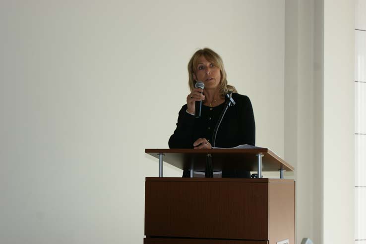 People enjoying Cheryl Marshall's Retirement Lunch