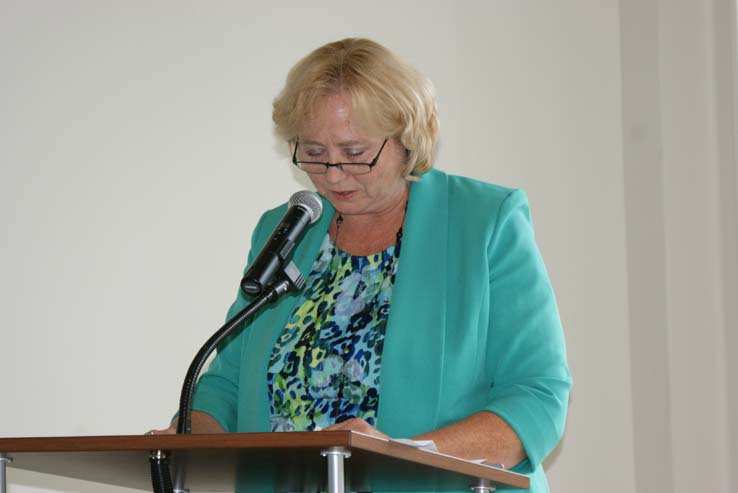 People enjoying Cheryl Marshall's Retirement Lunch