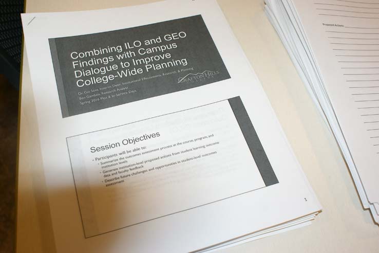 Faculty and staff participating in the 2016 Kickoff Event