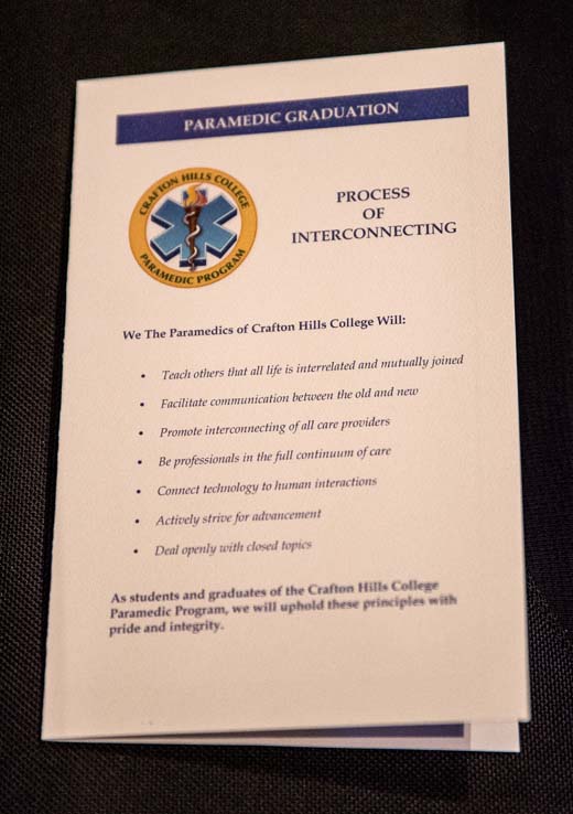 Students at Paramedic Graduation