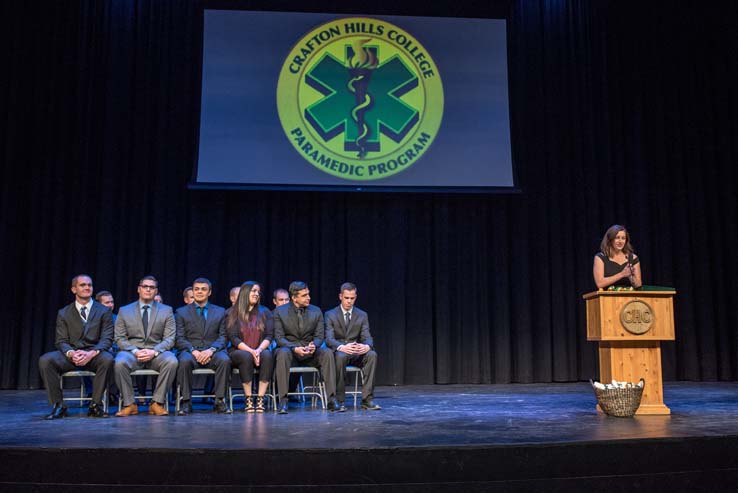 Students at Paramedic Graduation