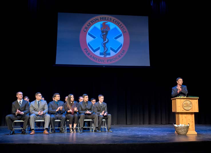 Students at Paramedic Graduation