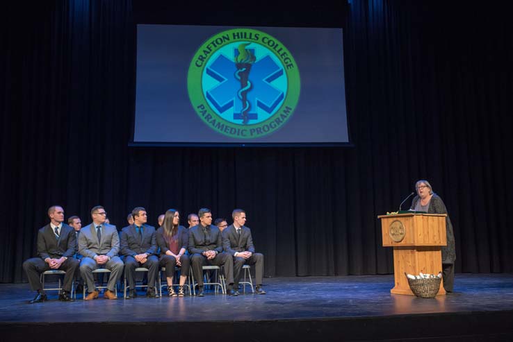 Students at Paramedic Graduation