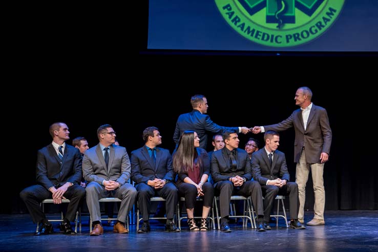 Students at Paramedic Graduation