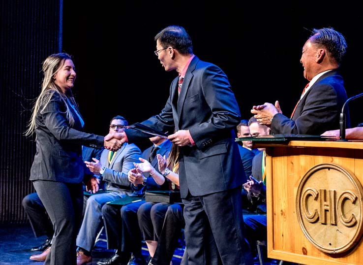 Students at Paramedic Graduation