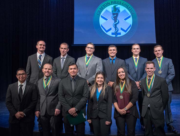 Students at Paramedic Graduation