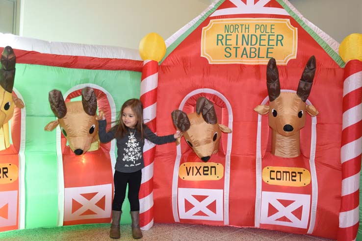 People enjoying the EOP&S Holiday Party