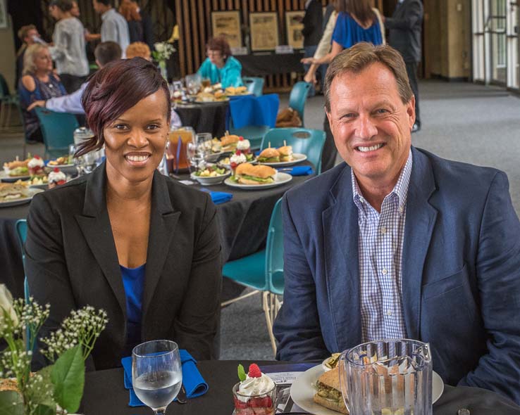 People enjoying the Friends Luncheon