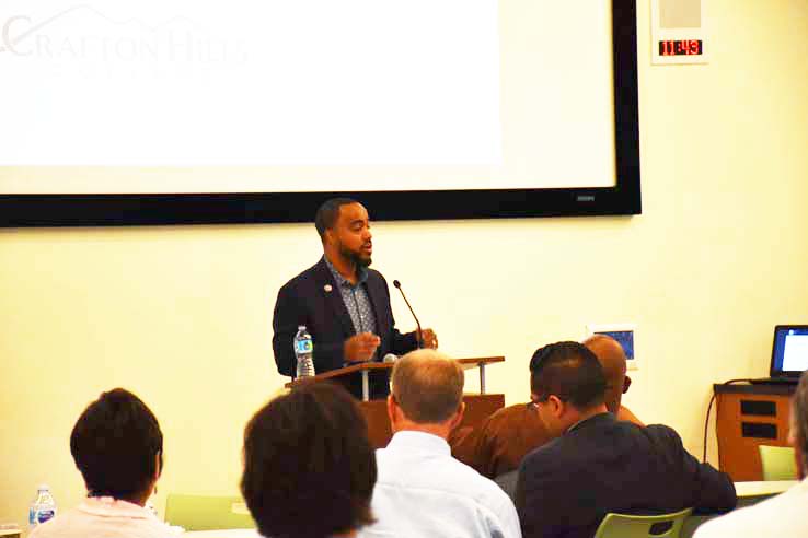 Faculty and staff enjoying Opening Day activities