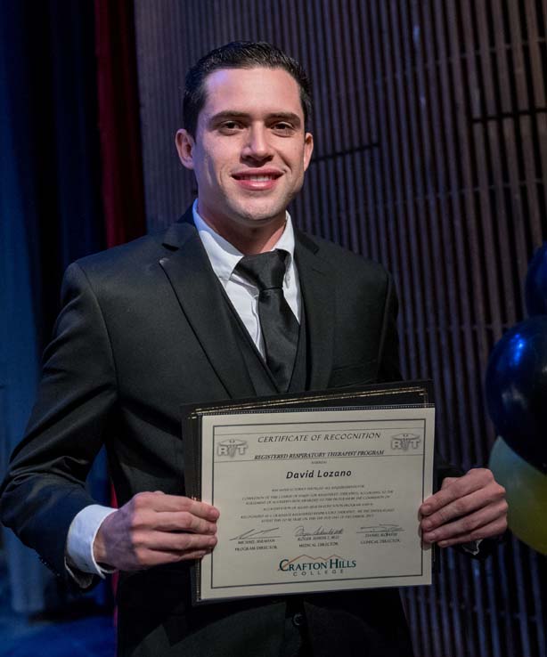 Students at the Respiratory Care Graduation.