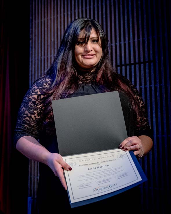 Students at the Respiratory Care Graduation.