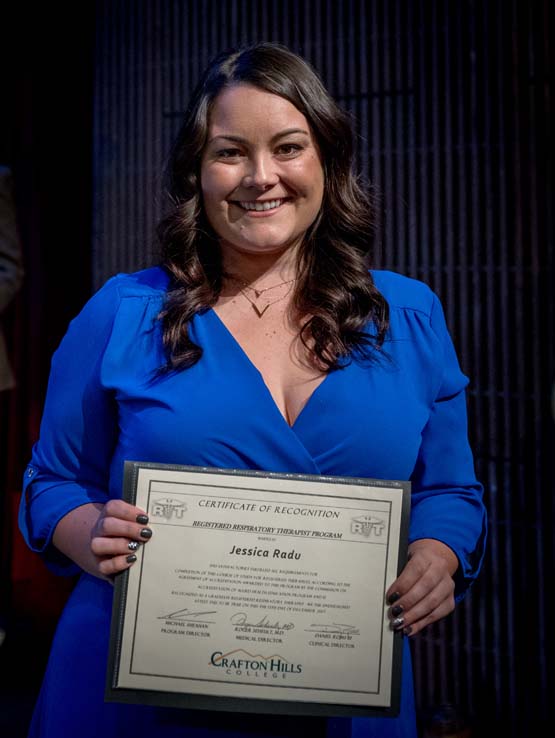 Students at the Respiratory Care Graduation.