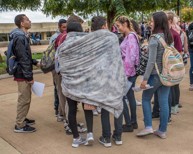 Students at Senior Day