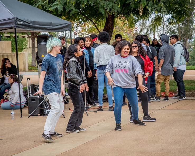 Students at Senior Day