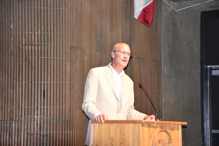 Faculty and students at EMT graduation