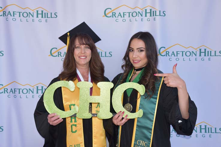 People enjoying commencement activities