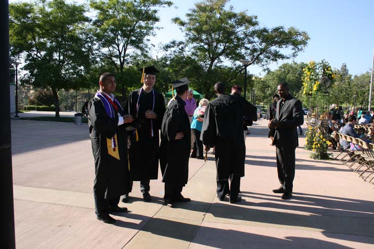 Students at Commencement