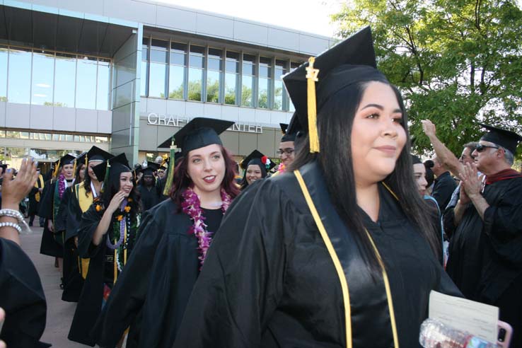 Students at Commencement