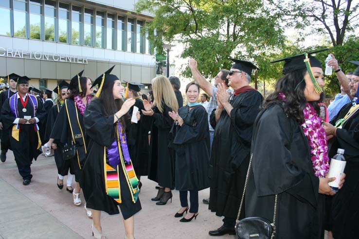 Students at Commencement