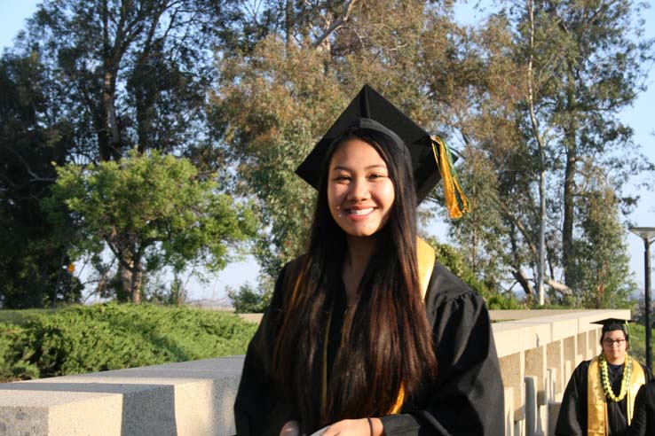Students at Commencement