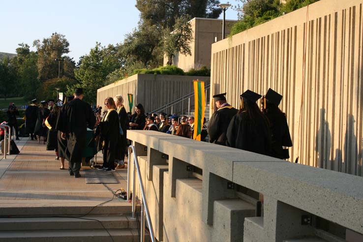 Students at Commencement